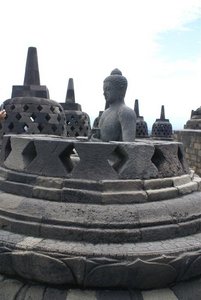 Stupa and Buddha