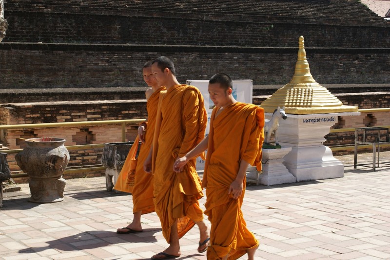 3 young Monks