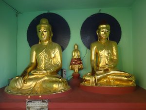 Three Buddha images