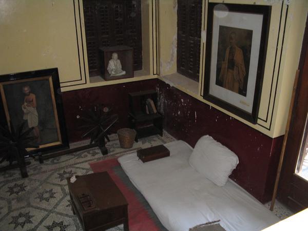 Gandhi's bedroom