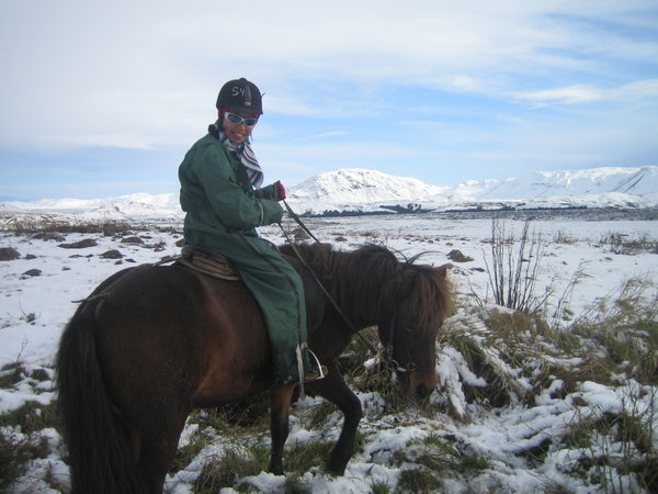 Riding the Icelandic pony~
