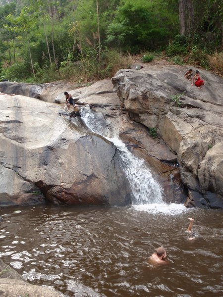Waterfall and swimming hole