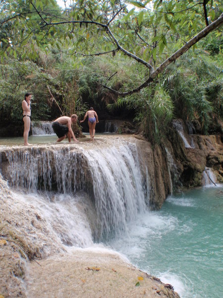 Amazing waterfall in Luang Prabang