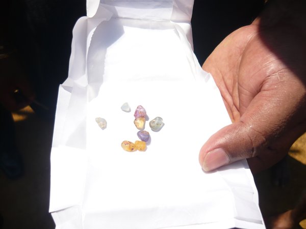 Gems found in the mines