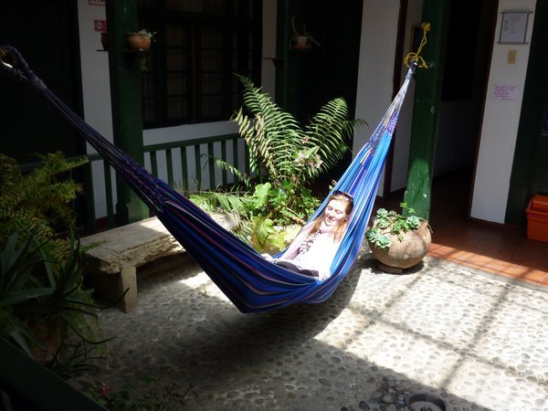 Fiona chilling in hammock