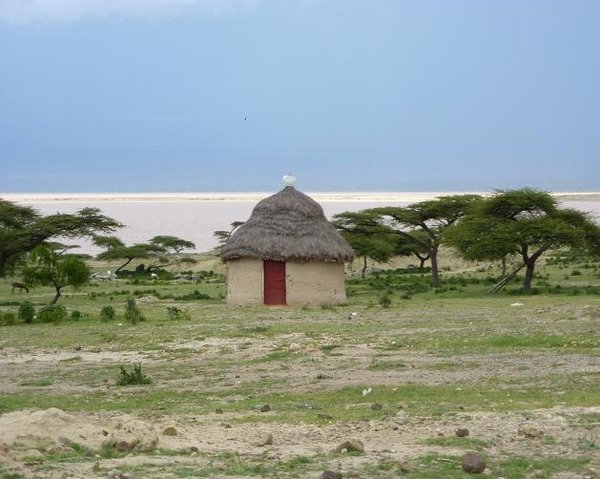 Hut on Lake Langano