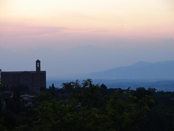 Volterra at sunset