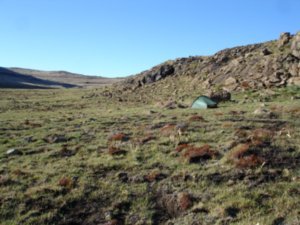 The summit with my tiny little tent