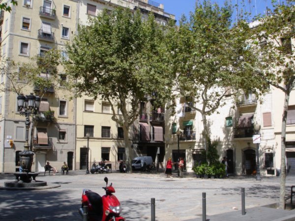 One of the plaza's in Barcelonetta