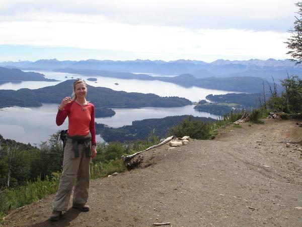 Me with Lago Nahuel Huapi in the background