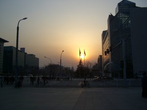 Pretty Sunset at Xidan