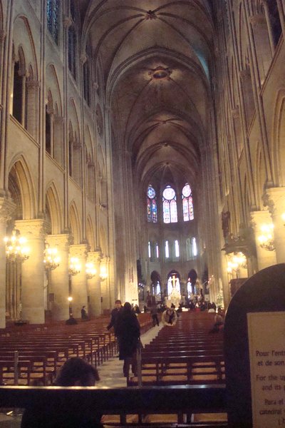 The Inside of Notre Dame