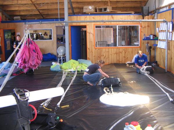 Packing the parachutes