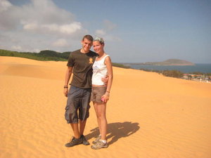 Us on the sand dunes