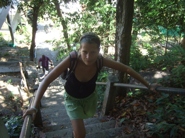 Jeni Not happy climbing up to Phi Phi's viewpoint