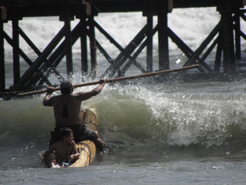 Surfing on a cabillito