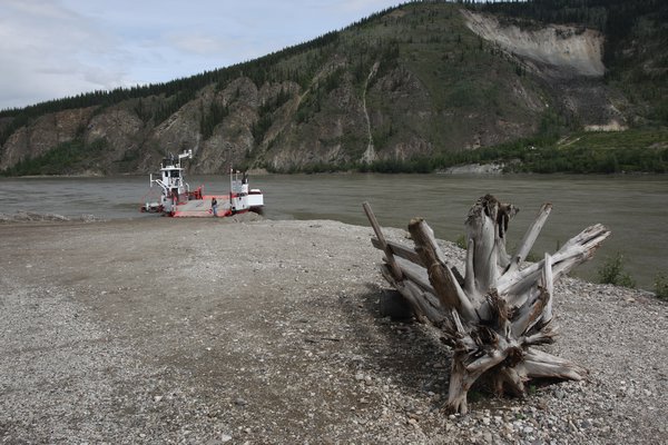 Yukon River ferry, Dawson City