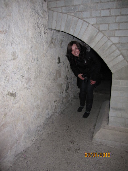In de kelder in Stirling Castle