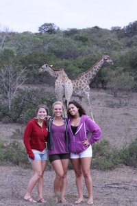 Hangin with the giraffes