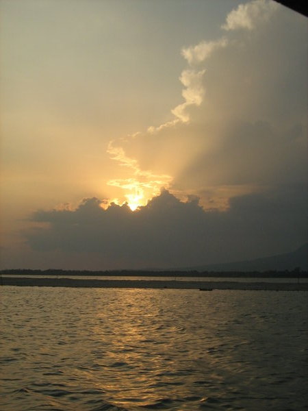 Sunset cruise in Kampot