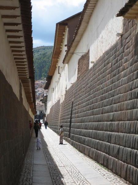 Inca wall foundations in Cusco