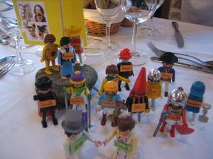 Playmobile placemarkers - our table