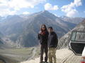 Om and I on the perilous road from Leh to Srinagar
