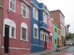 A typical street in Valparaiso