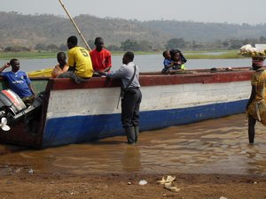 Fishermen on Lake Volta