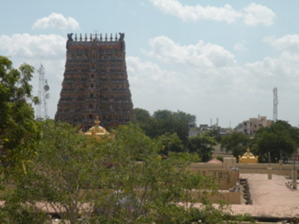 Temple de Madurai, pris d'un toit