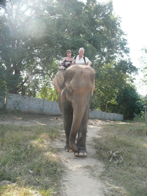 Elephant ride near Kanchanaburi