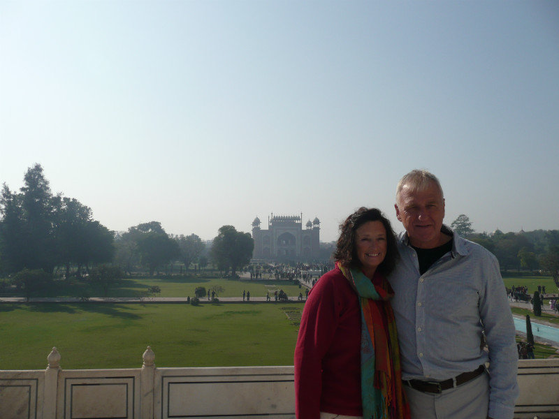  Up early to avoid the crowds at Taj Mahal
