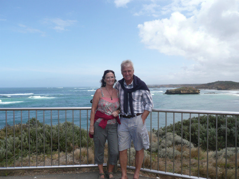 Ann and Iain on the Great Ocean Road