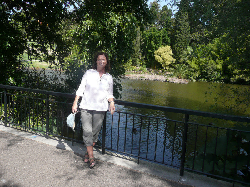 Ann in Royal Botanical Gardens, Melbourne