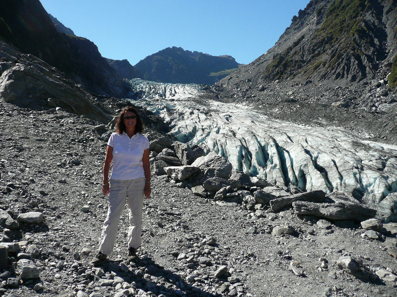 Terminal moraine at Fox Glacier