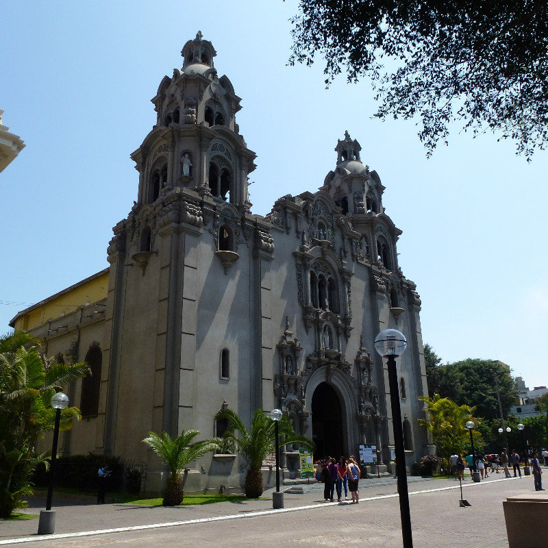 Church by Kennedy Park, Miraflores. 