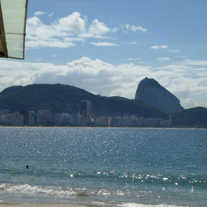 View across Copacabana beach 