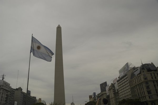 Argentine Flag and el obelisco
