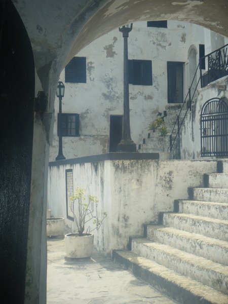 A view from inside Elmina castle