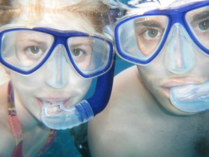 Rob and I snorkelling