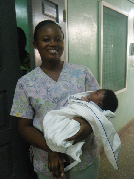 One of the maternity nurses