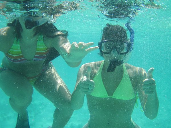 girls under water