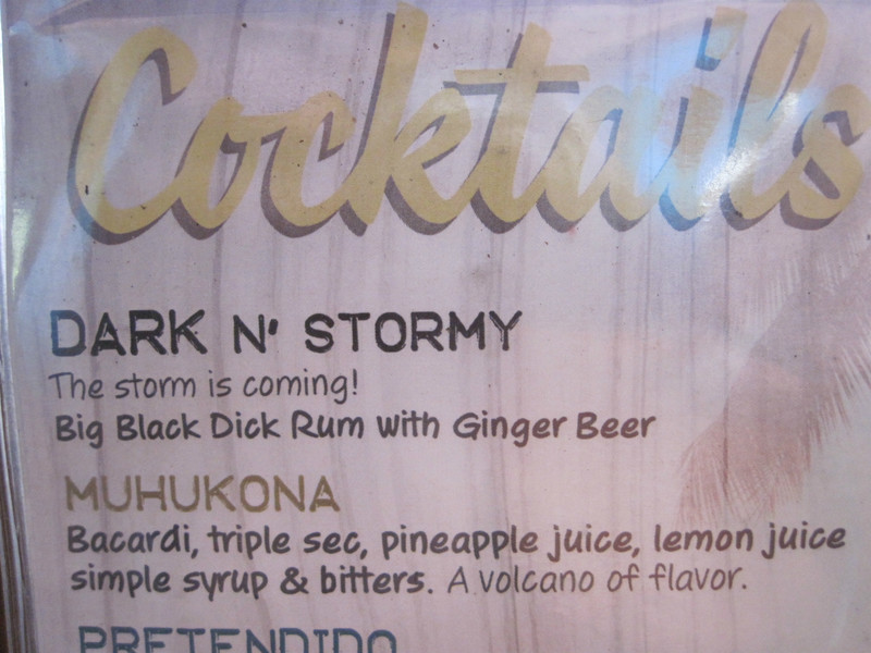 Dark N' Stormy at Duke's Seafood and Rib Shack