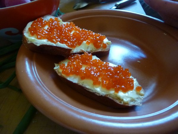Our first caviar !