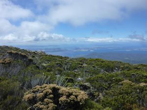 Hobart from the mount Wellington