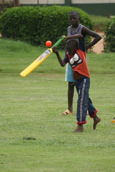 Cricket match in Kampala