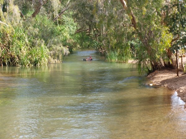Bobbing down the Gregory River
