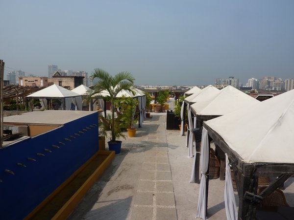 The beautiful rooftop of Delight Guest House