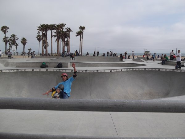 skateboarders on the pier