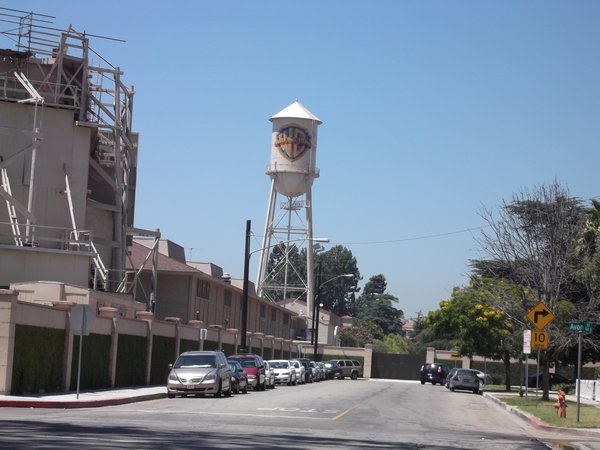 The iconic Warner Brothers water tower